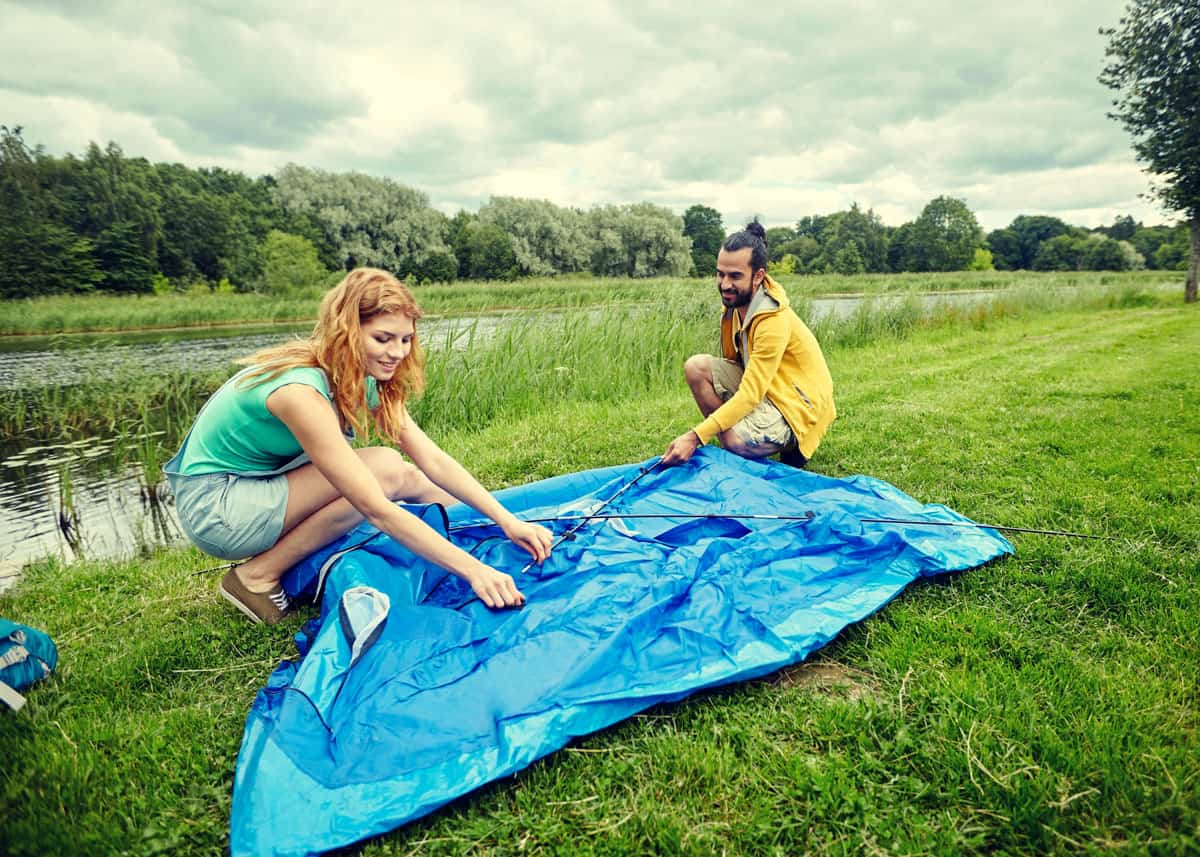 How to fold a tent properly