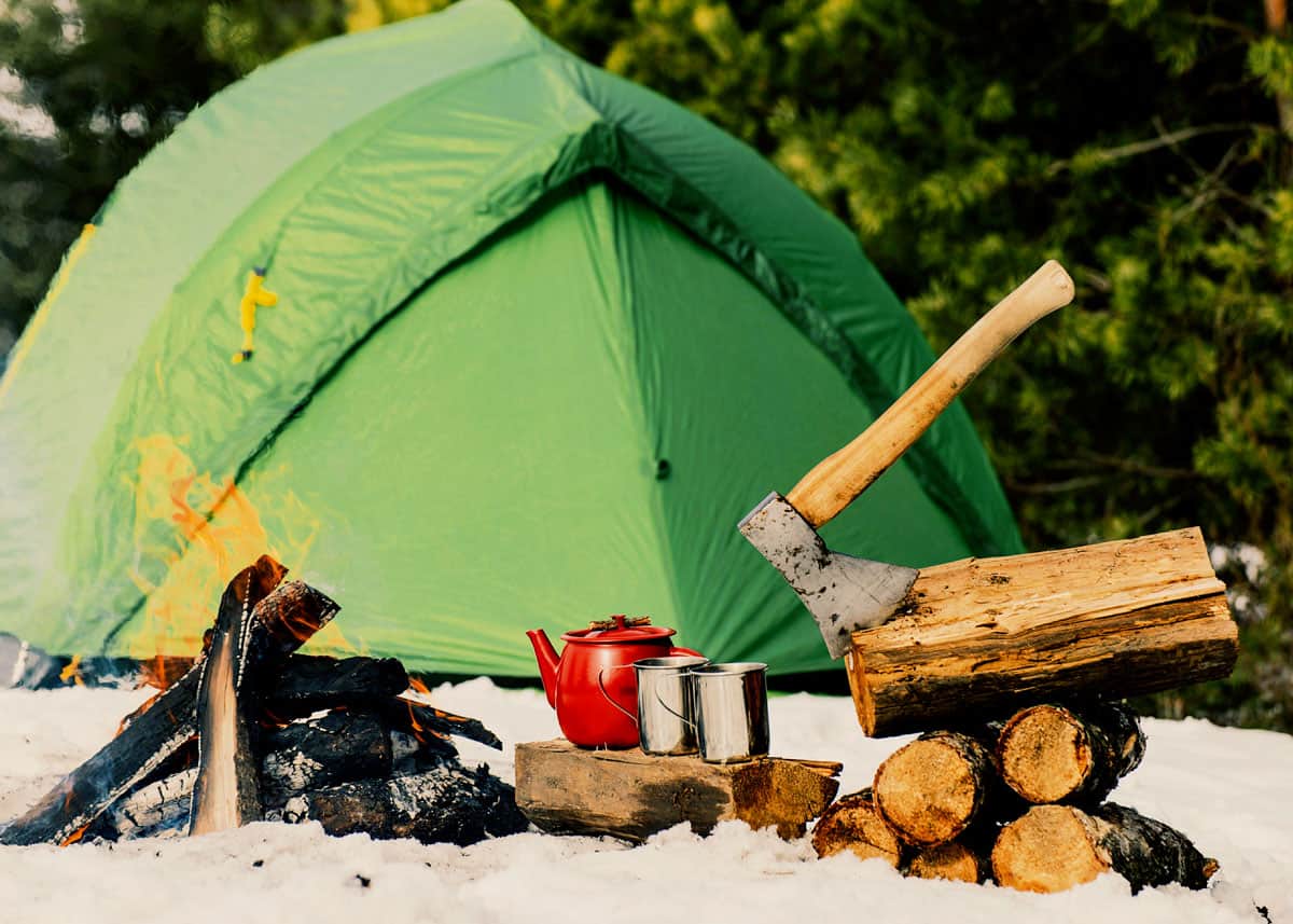 Winter tents for camping