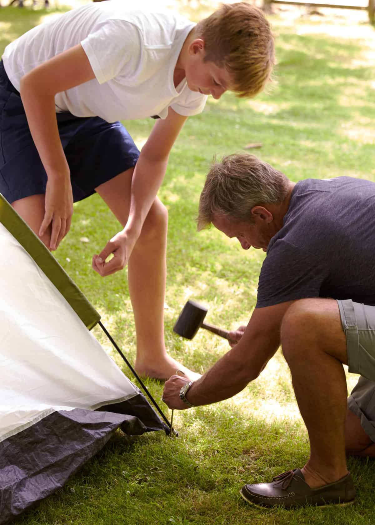 How to stake a tent for camping