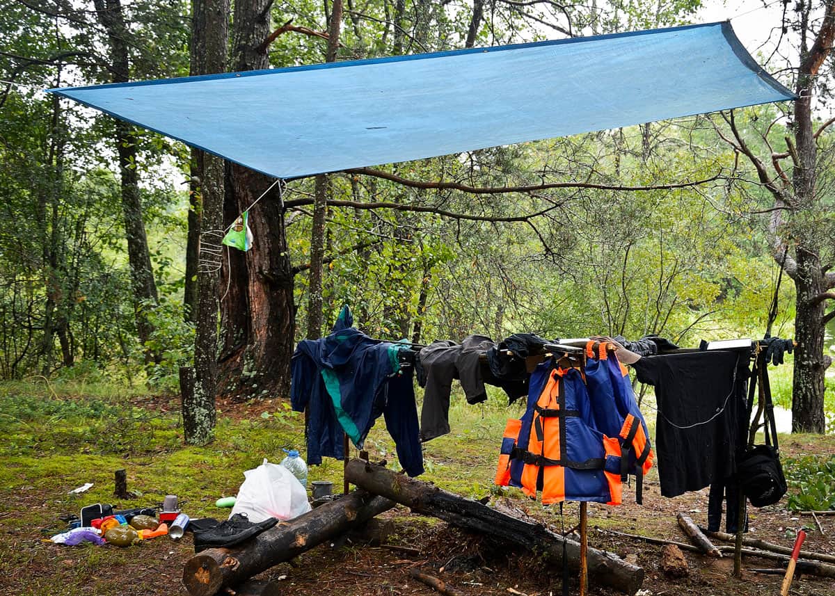 Waterproof camping tarp