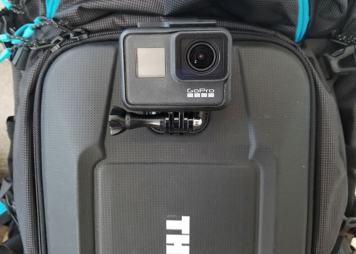 Action camera backpack