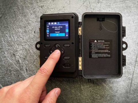 format sd card for trail camera
