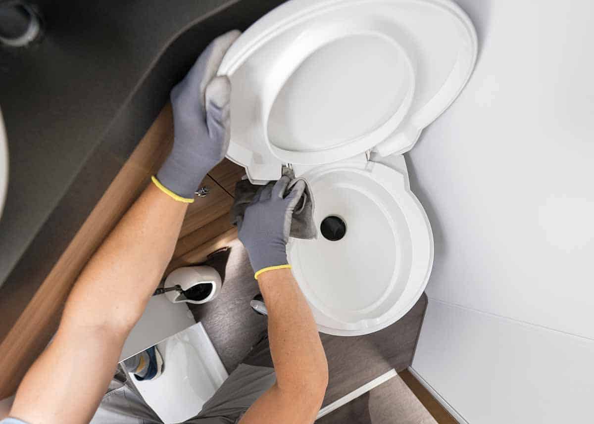 rv toilet seat replacement