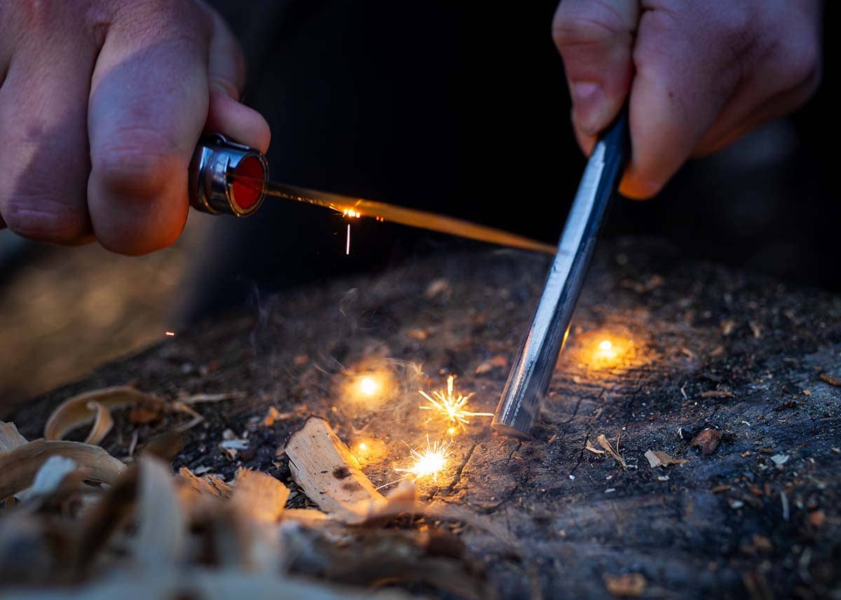 how to start a fire without a lighter or matches